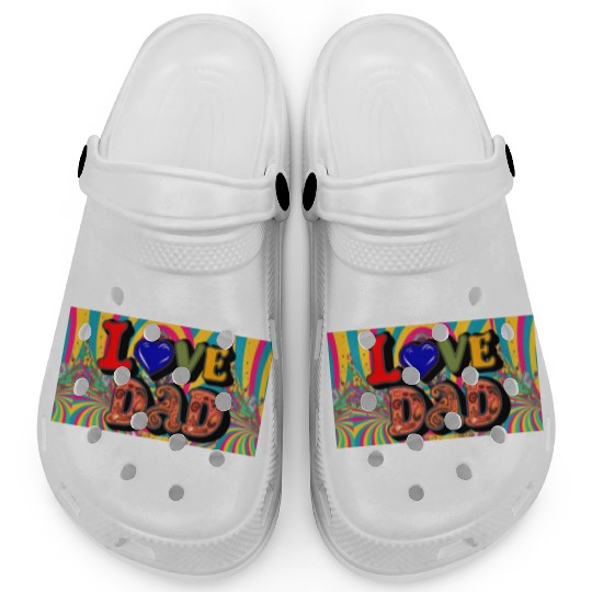Love Dad Sticker Clogs