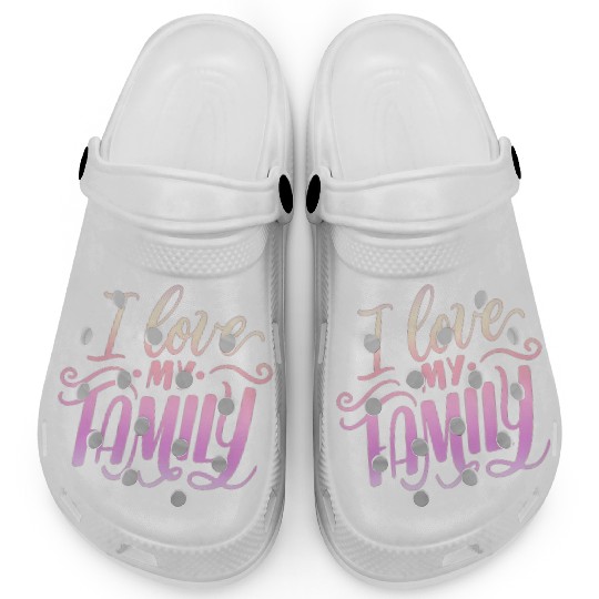 I Love My Family Clogs
