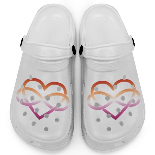 Polyamory Infinity Heart - Lesbian Clogs