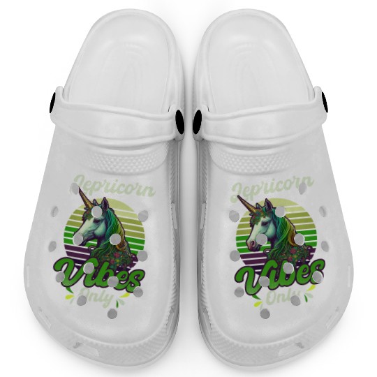 Irish Unicorn St Patricks Lepricorn Vibes Only Clogs