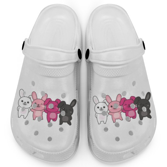 Transfem Flag Pride Lgbtq Bunny Clogs