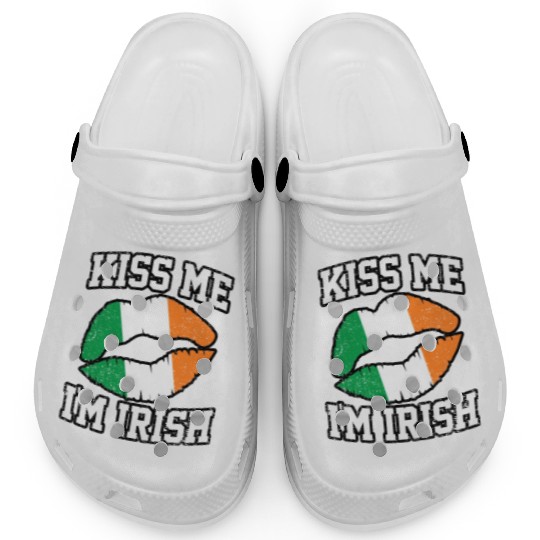 KISS ME IM IRISH ST PATRICKS DAY Clogs