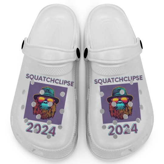 Just a Sasquatch enjoying the eclipse! Clogs