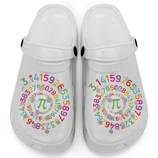 Funny Pi Day Clogs Spiral Pi Math Clogs for Pi Day