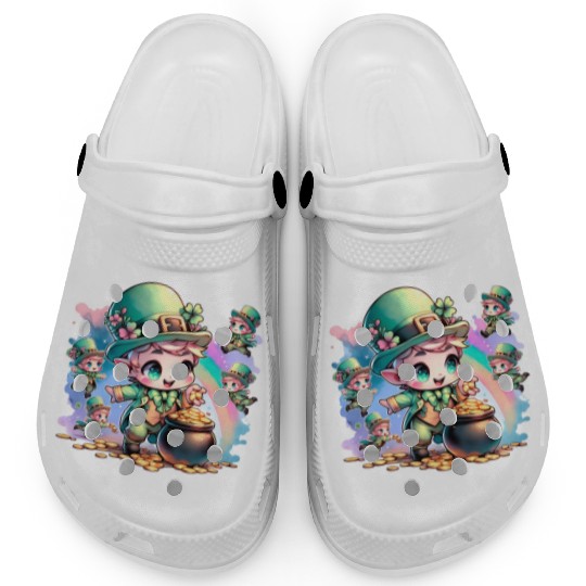 Saint Patrick's Day Chibi Leprechauns Clogs