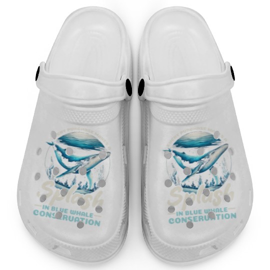 Endangered Species Blue Whale Animal Rights Clogs