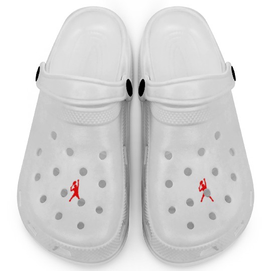 SWING Tennis Player #2 White/Red Clogs