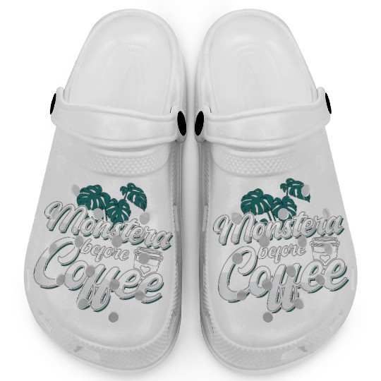 Monster Lover Monstera Before Garden Coffee Lover Clogs