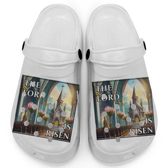 Happy Easter Sunday in Church Clogs