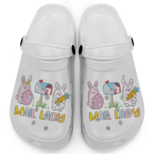 Mail Lady Easter Postal Worker Mail Carrier Clogs