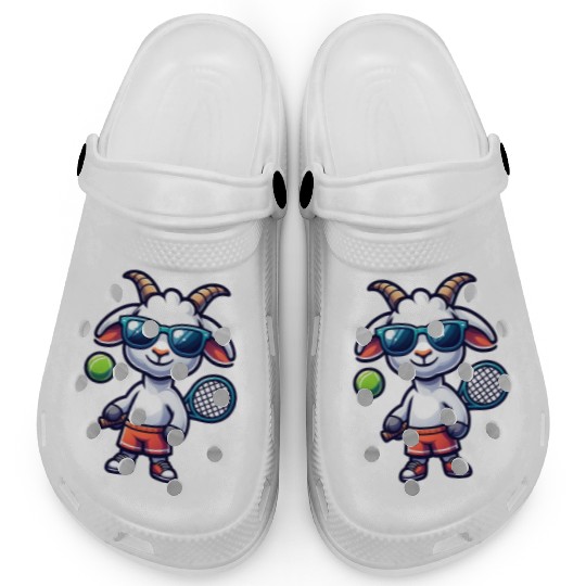 Goat Tennis Player Court Match Design Clogs
