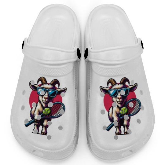 Goat Tennis Player Court Match Design Clogs