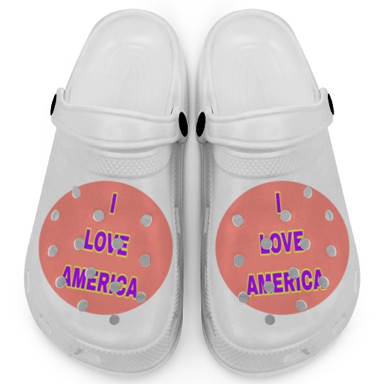 I LOVE AMERICA SUPER QUALITY Clogs