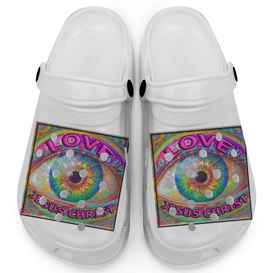 Eye (I) Love JESUS CHRIST Clogs