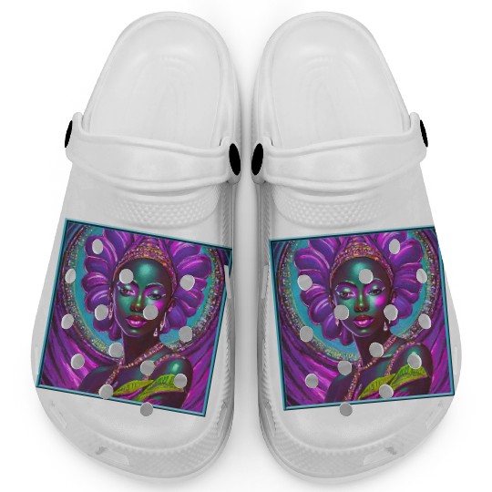 African Goddess Violet Nurturing Me - 1 Clogs