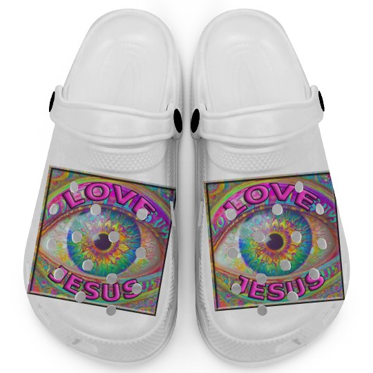 Eye (I) Love Jesus Clogs