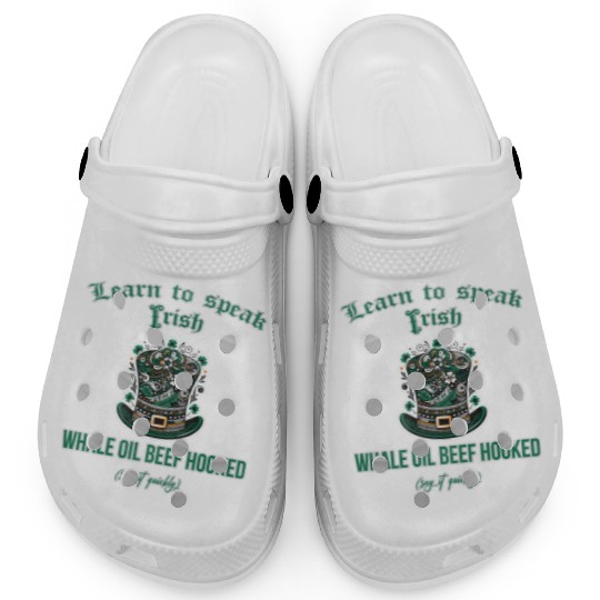 Learn to speak Irish whale oil beef hooked Clogs