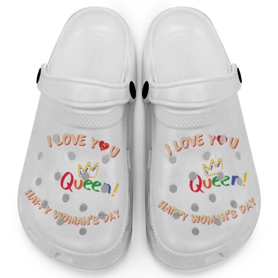 i love you my queen Clogs