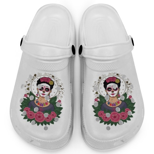 Frida Kahlo Day of the Dead Clogs