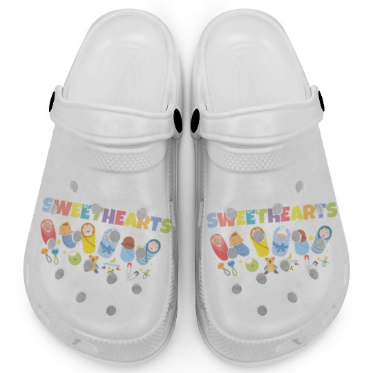 Caring For Cutest Sweethearts Postpartum Nurse Clogs