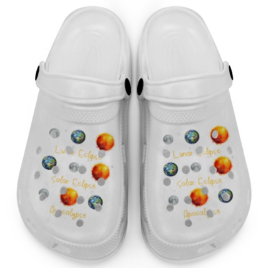 Lunar Eclipse Solar Eclipse and Apocalypse Clogs