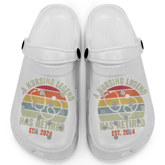 Retired Nurse 2024 Clogs, Funny Retired Nurse