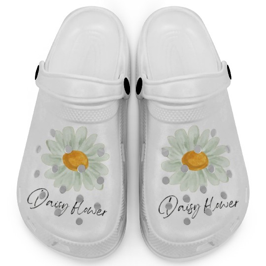 Aesthetic Spring Daisy Flower Clogs