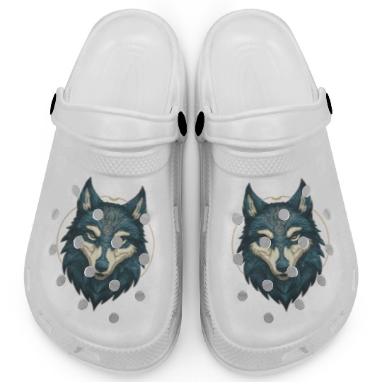 Fenrir Wolf head elven style Clogs