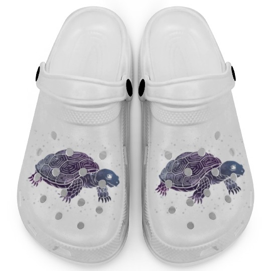 Galactic Turtle Journey Under Starlight Clogs