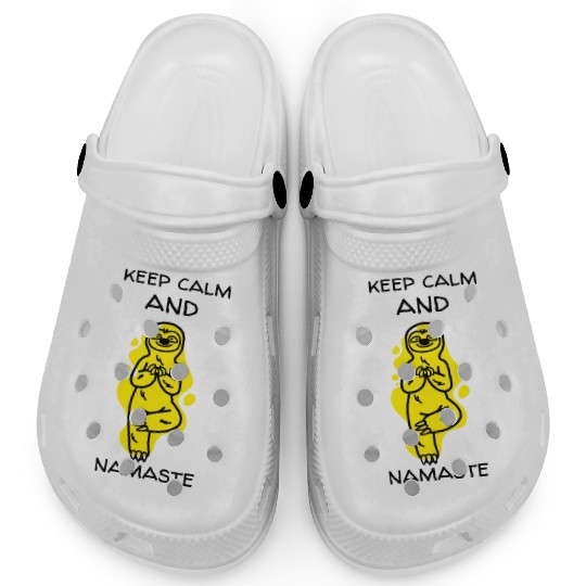 keep calm and namaste Clogs