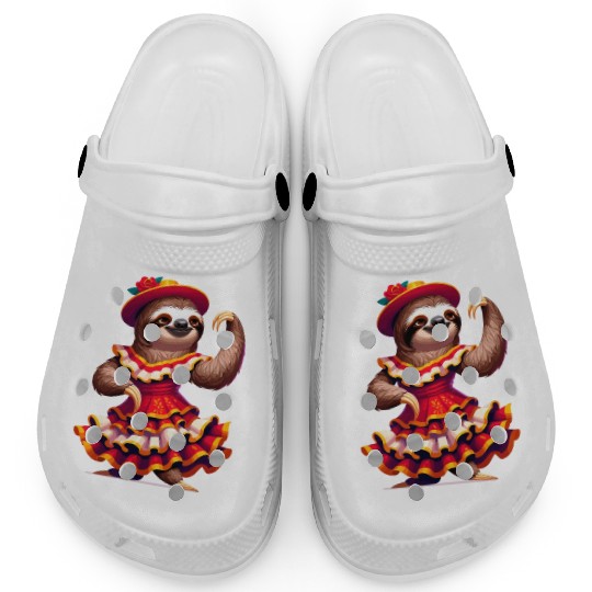 funny sloth dancing flamenco Clogs