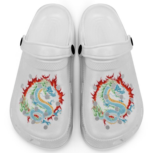 Angry Japanese Dragon Clogs