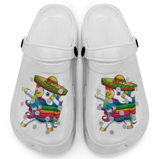 Dabbing Unicorn Pinata - تي شيرت سينكو دي مايو الك Clogs