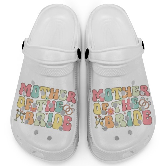 Mother Of The Bride Groovy Bridal Party Mom Clogs