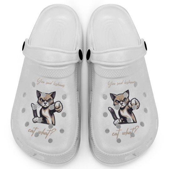 You said lesbians eat what funny cat Clogs