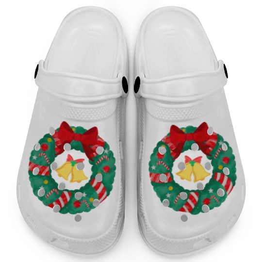 Christmas Wreath with Bells Clogs