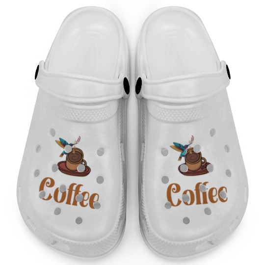 A Good Day Starts With Coffee And Hummingbird Clogs