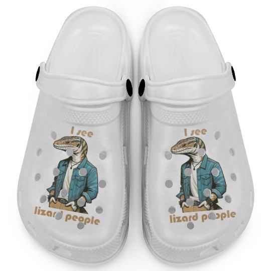 I see lizard people Clogs