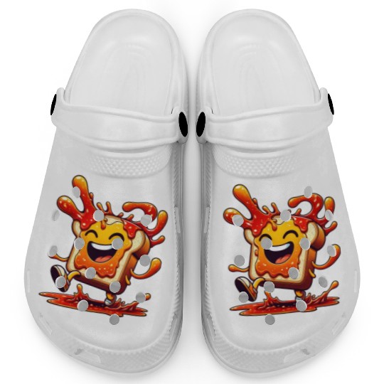 Jam Toast Delicious Breakfast Clogs