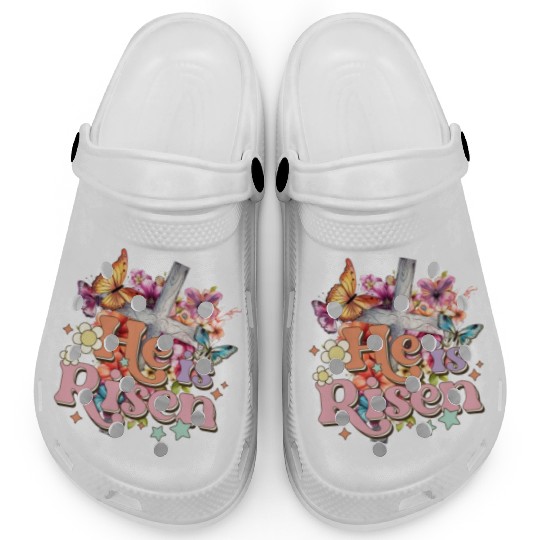 He Is Risen Christian Easter Jesus Resurrection Clogs