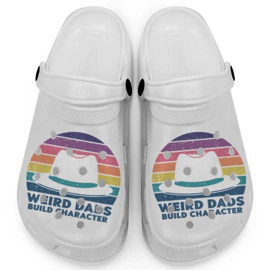 Weird Dads Build Character Funny Dad Clogs