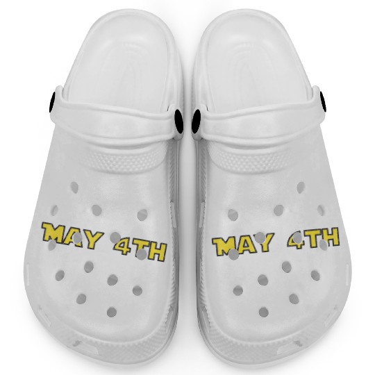 may 4th YELLOW GRUNGE Clogs