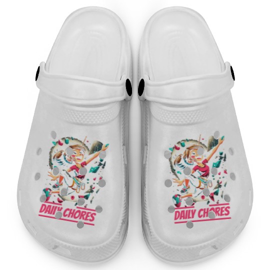 Bouldering Girl Boulderer Rock Climbing Wall Clogs