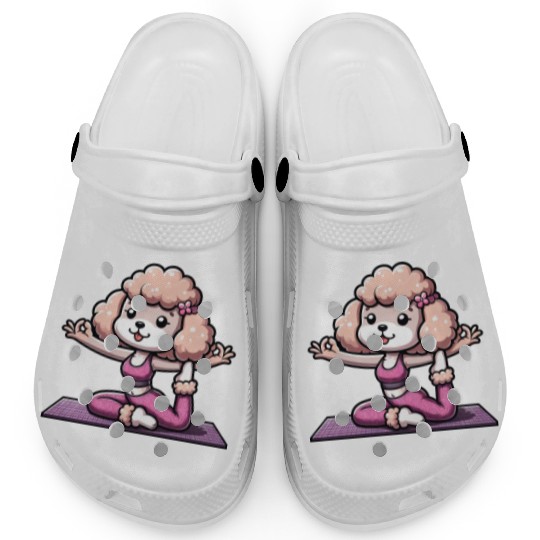 Poodle Lady Yoga Workout & Meditation Clogs