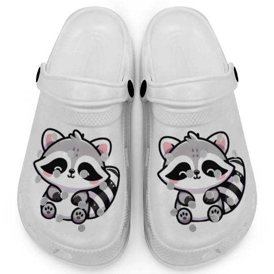 Cute Raccoon Cub Clogs