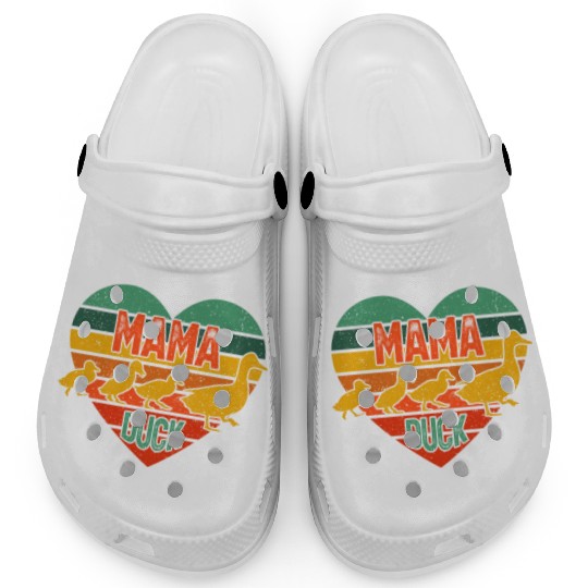Mama Duck 3 Ducklings Duck Mom Mother's Day Clogs