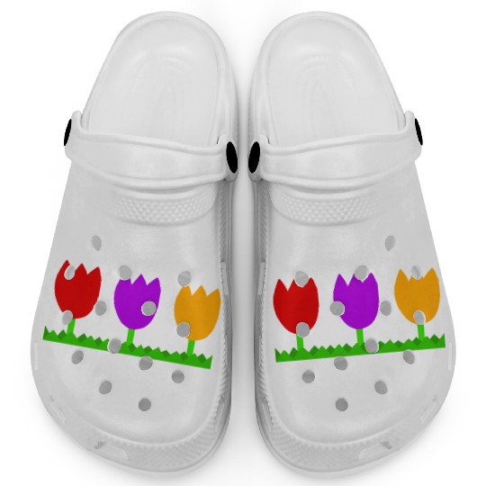 Three cute tulips Clogs
