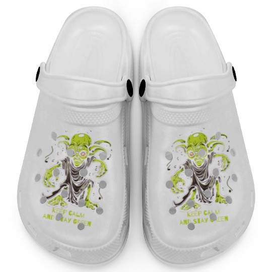 Keep Calm and Stay Green Goblin Clogs