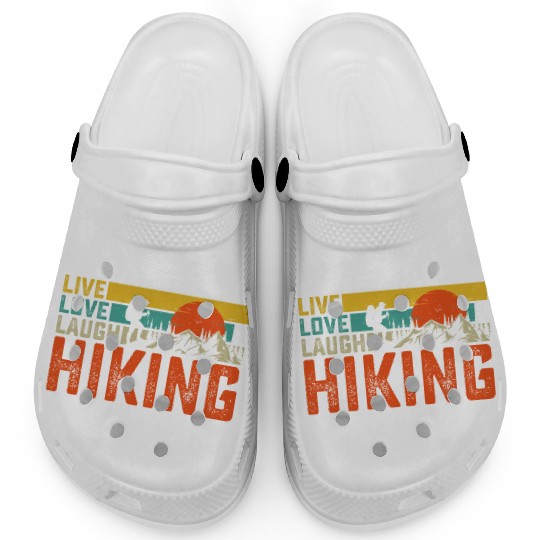 Live love laugh hiking Clogs
