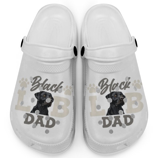 Black Labrador BLACK LAB DAD Labrador Owner Clogs
